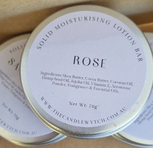 Rose Solid Lotion Bar