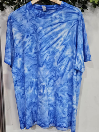 Unisex Tie Dye Tshirt Blue & White