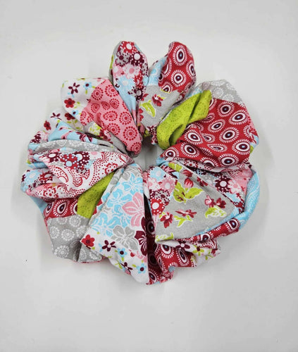 Pink Quilt patch SL Scrunchie