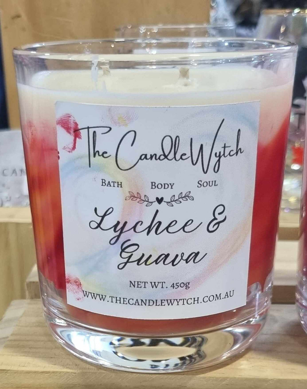 Lychee & Guava Tie Dye Candle 400g