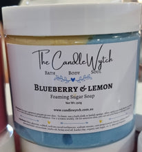 Load image into Gallery viewer, Blueberry &amp; Lemon Whipped Sugar Soap